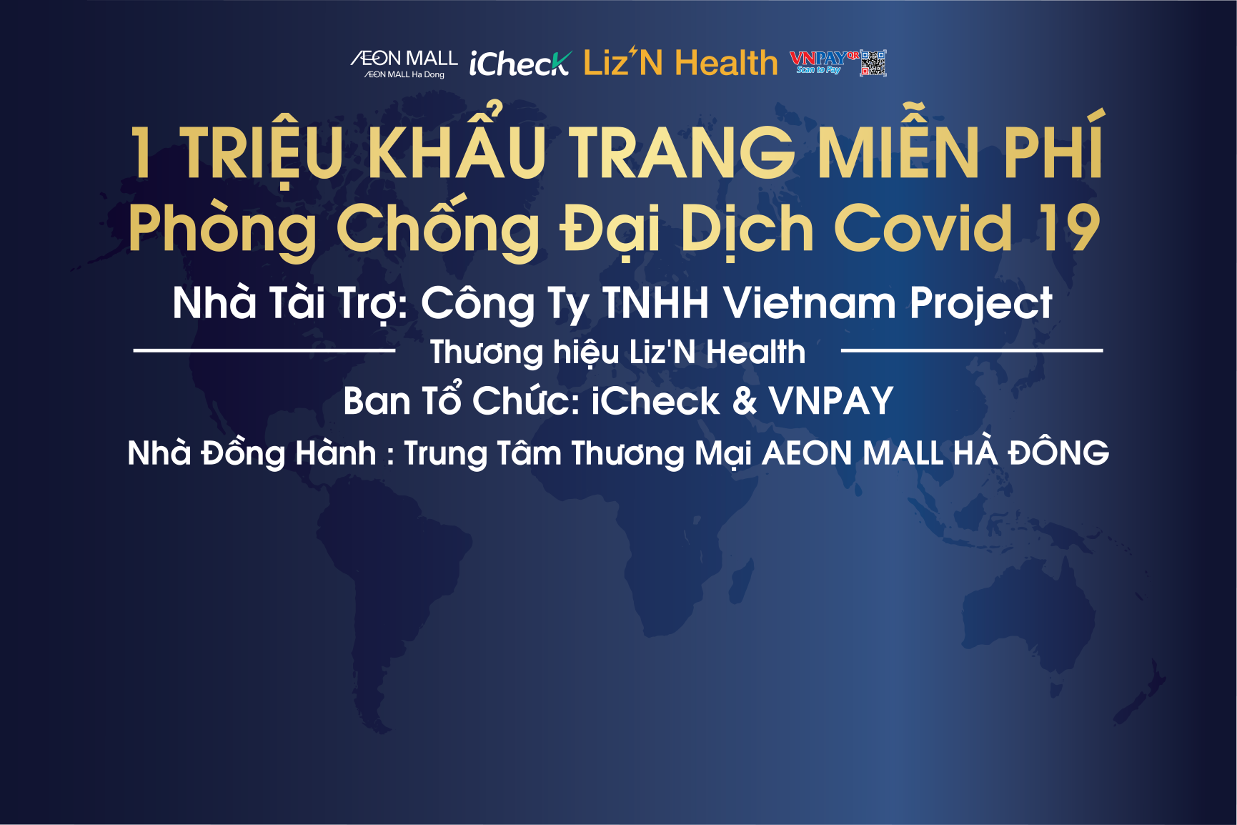 AEON MALL Hà Đông - 6000 KHẨU TRANG MIỄN PHÍ CHỐNG ĐẠI DỊCH COVID-19