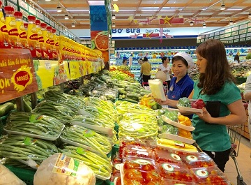 Nong san Viet kho vao sieu thi vi thieu ma so ma vach