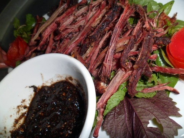 Thịt trâu gác bếp ngày tết